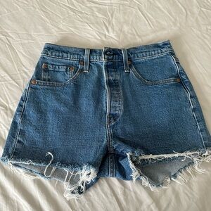 Denim High-Waisted Women Shorts by Levis